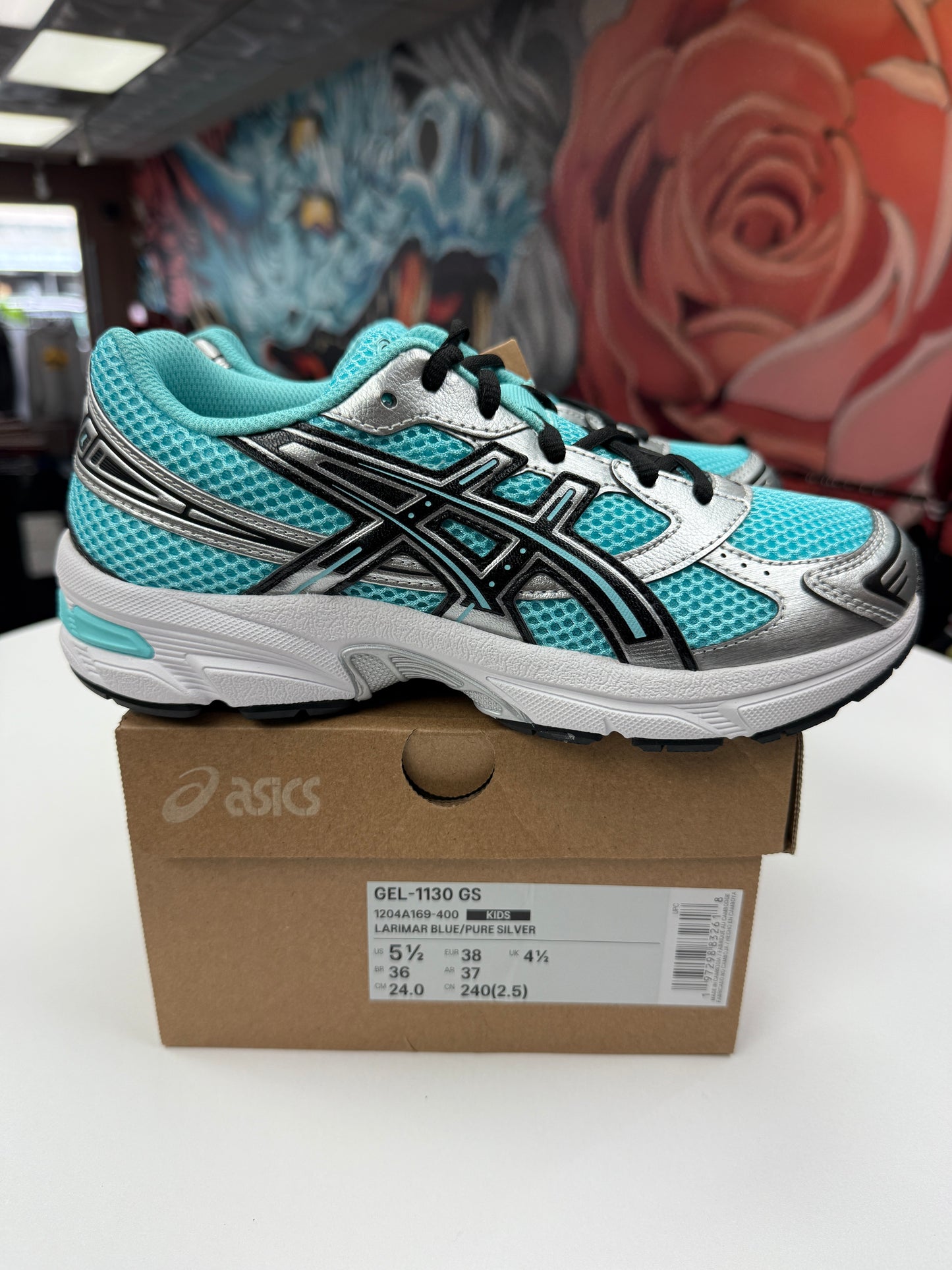 New Larimar Blue Asics Gel-1130