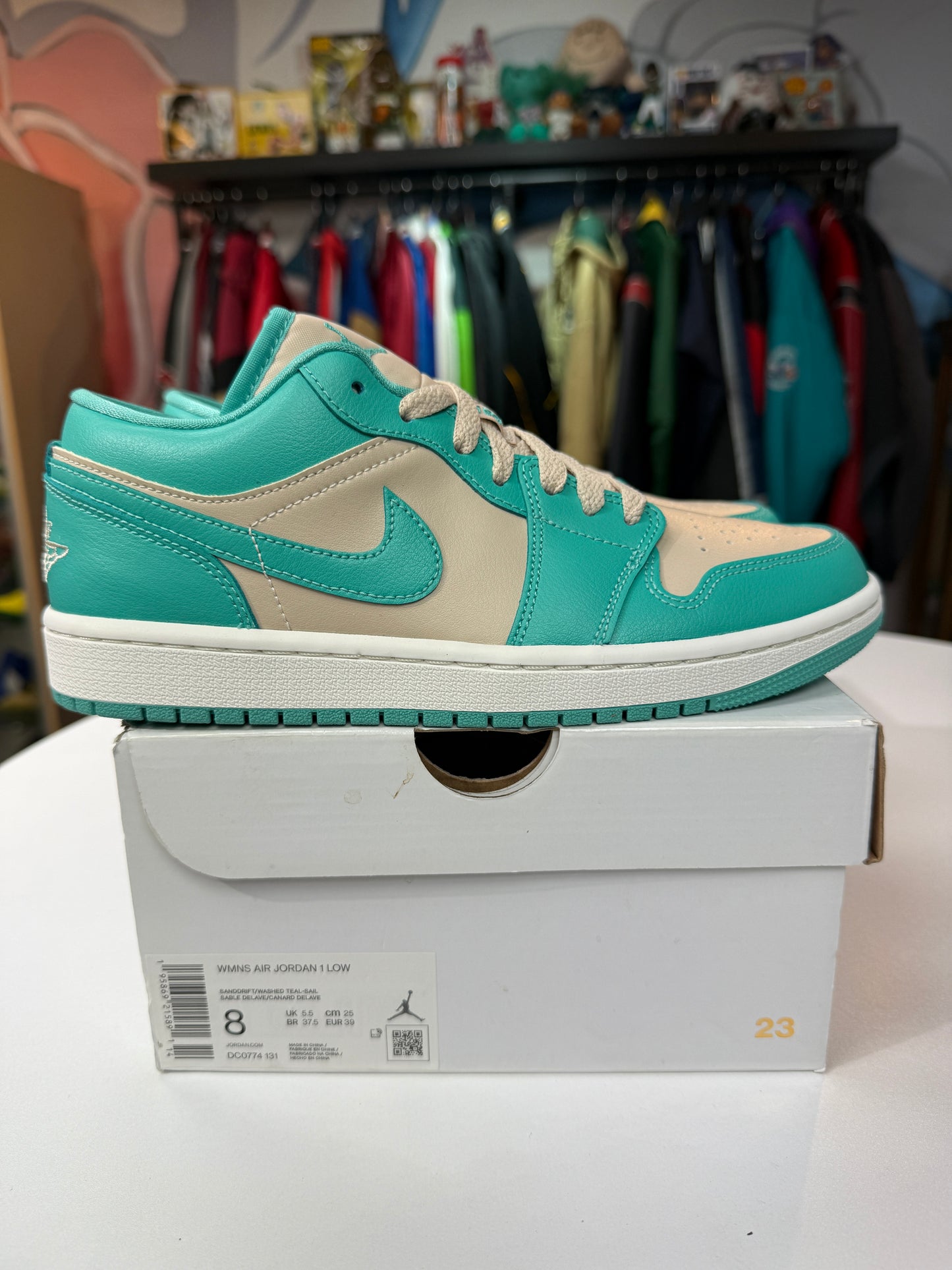 New Tropical Teal Jordan 1 Low