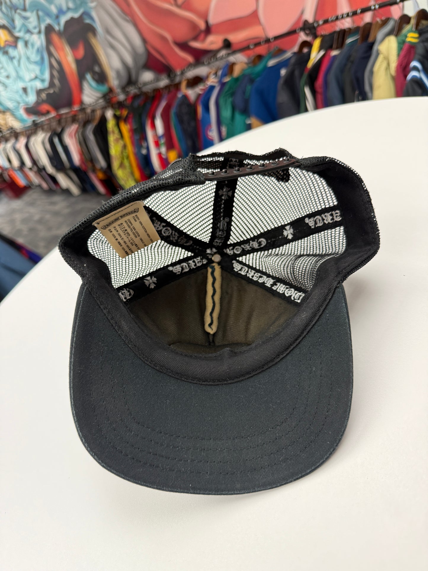 Chrome Hearts Mahalia Skull Trucker Hat