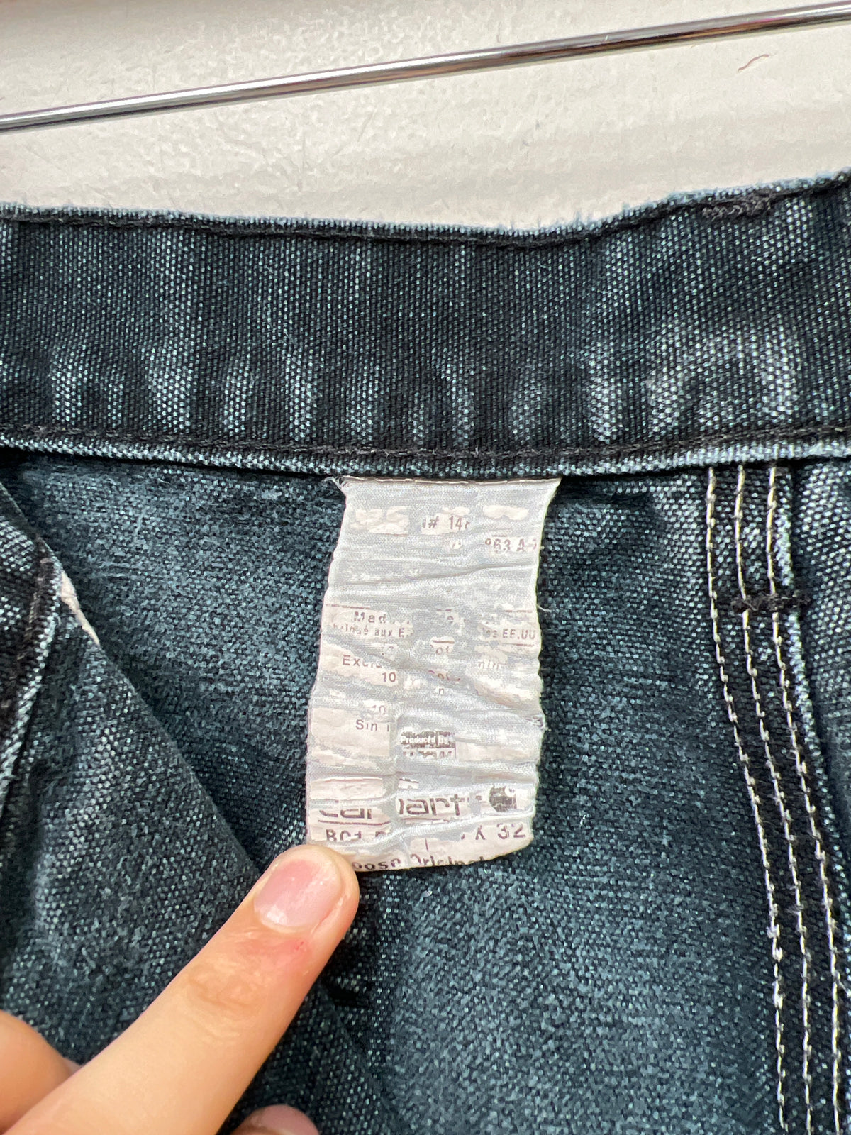 Vintage Carhartt Double Knee Pants Washed Black