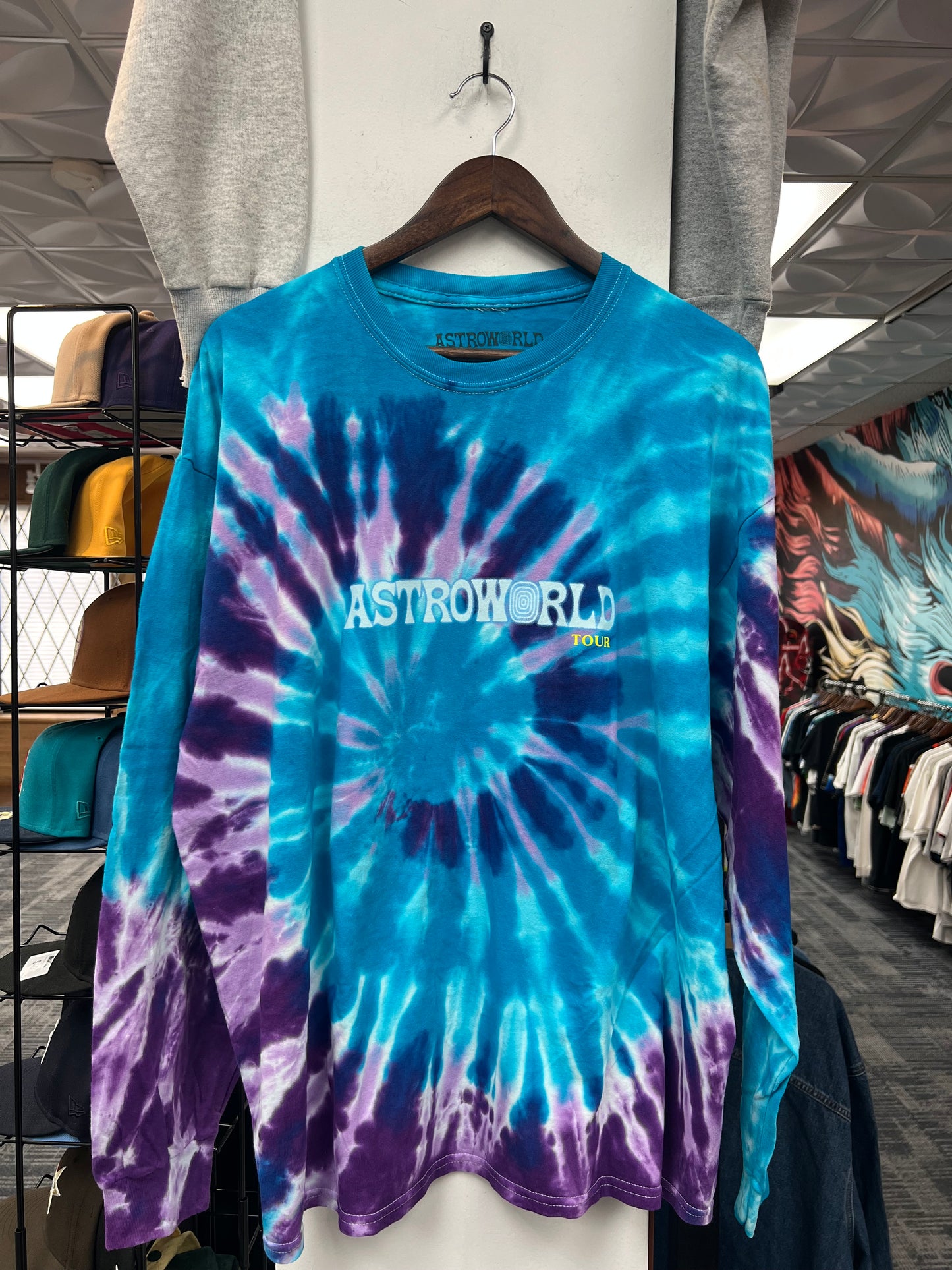 Astro World Tie Dye L/S Tee