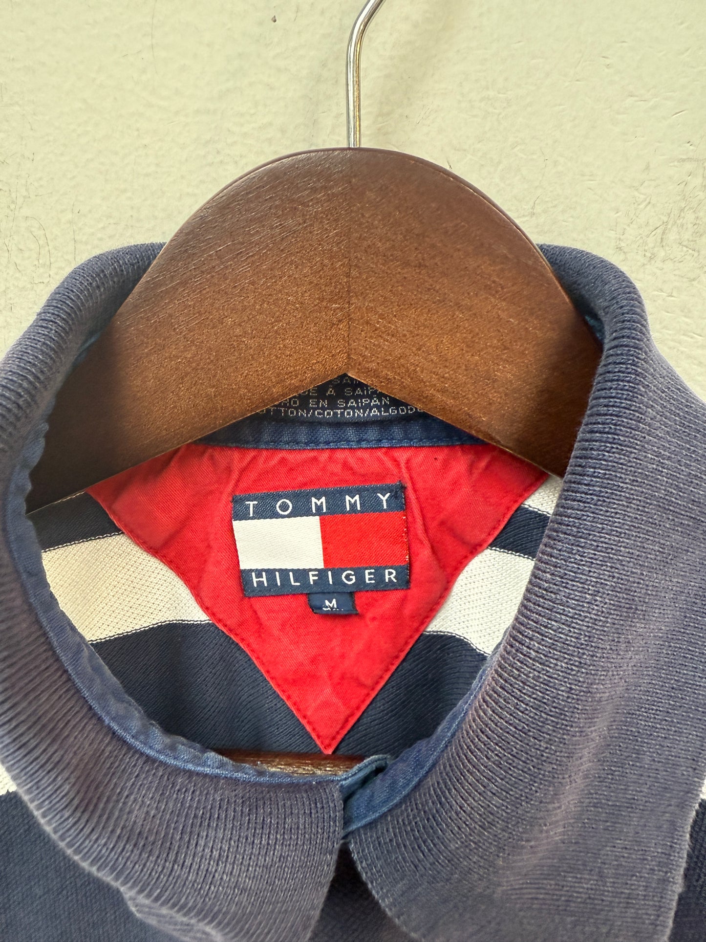 Tommy Hilfiger Red Blue Striped Polo