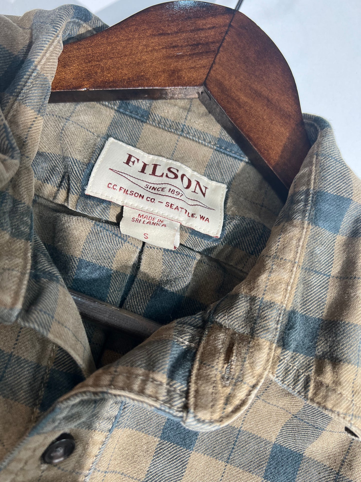 Filson Brown/Black Flannel