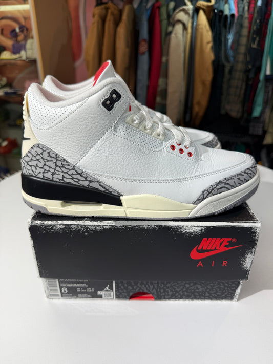 Preowned Reimagined White Cement Jordan 3