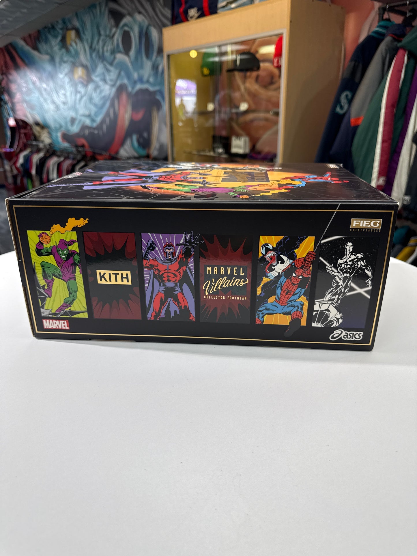Preowned Asics GT-2160 Kith Marvel Green Goblin (Comic Included)