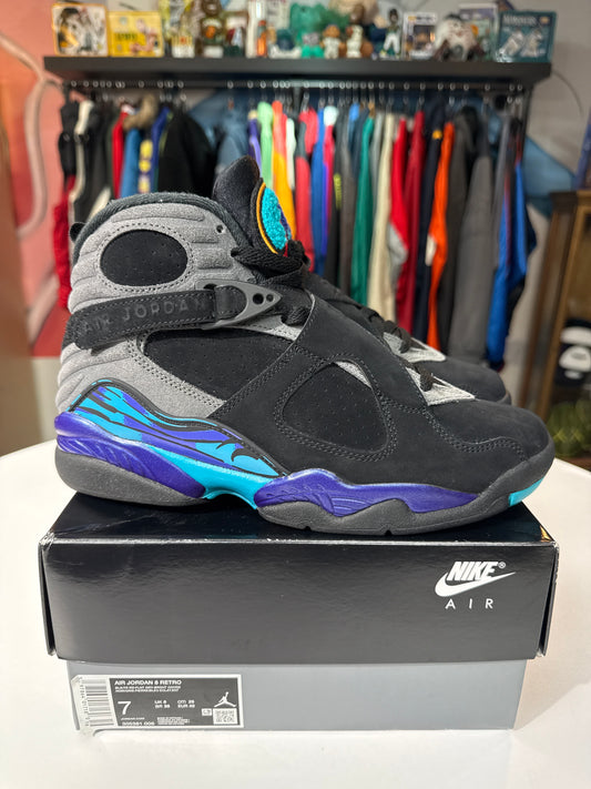 Preowned Jordan 8 Aqua (2025)