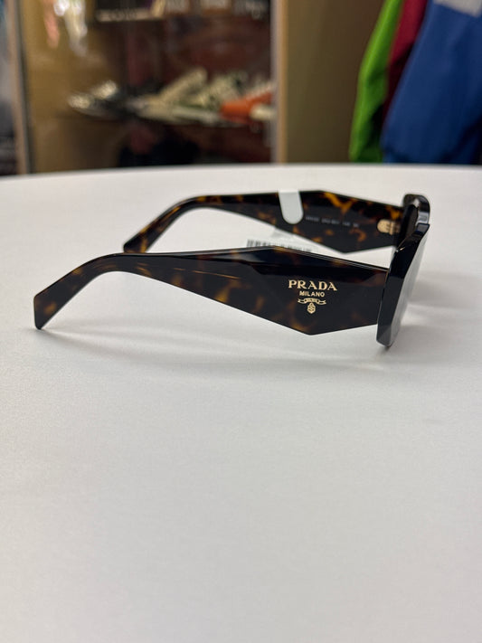 Prada Rectangular Symbole Sunglasses (Tortoise)