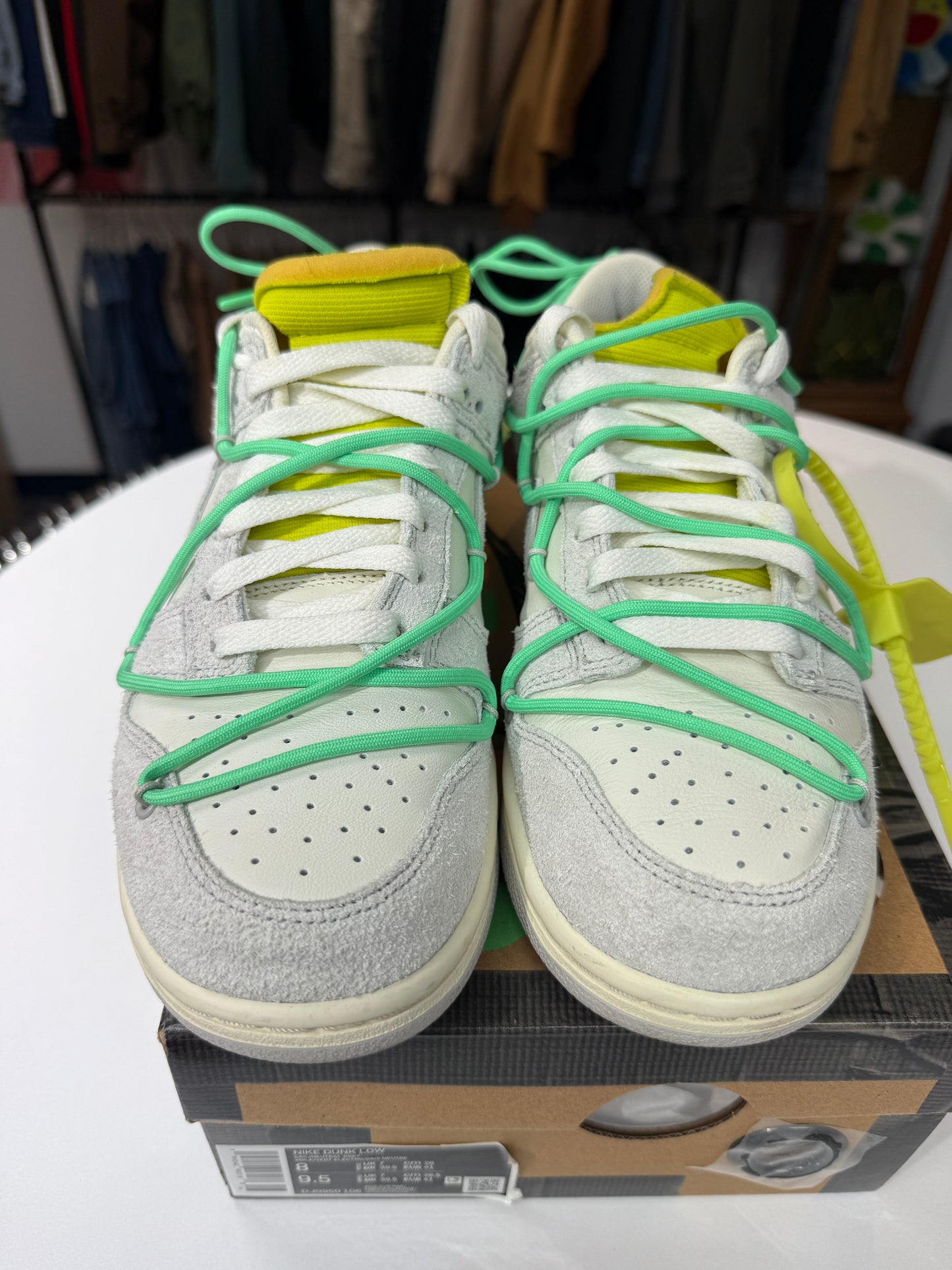 Preowned Off-White Lot 14 Nike Dunk Lows