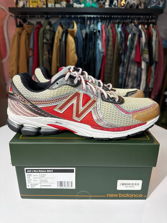 Preowned Aimé Leon Dore New Balance 860v2 Red