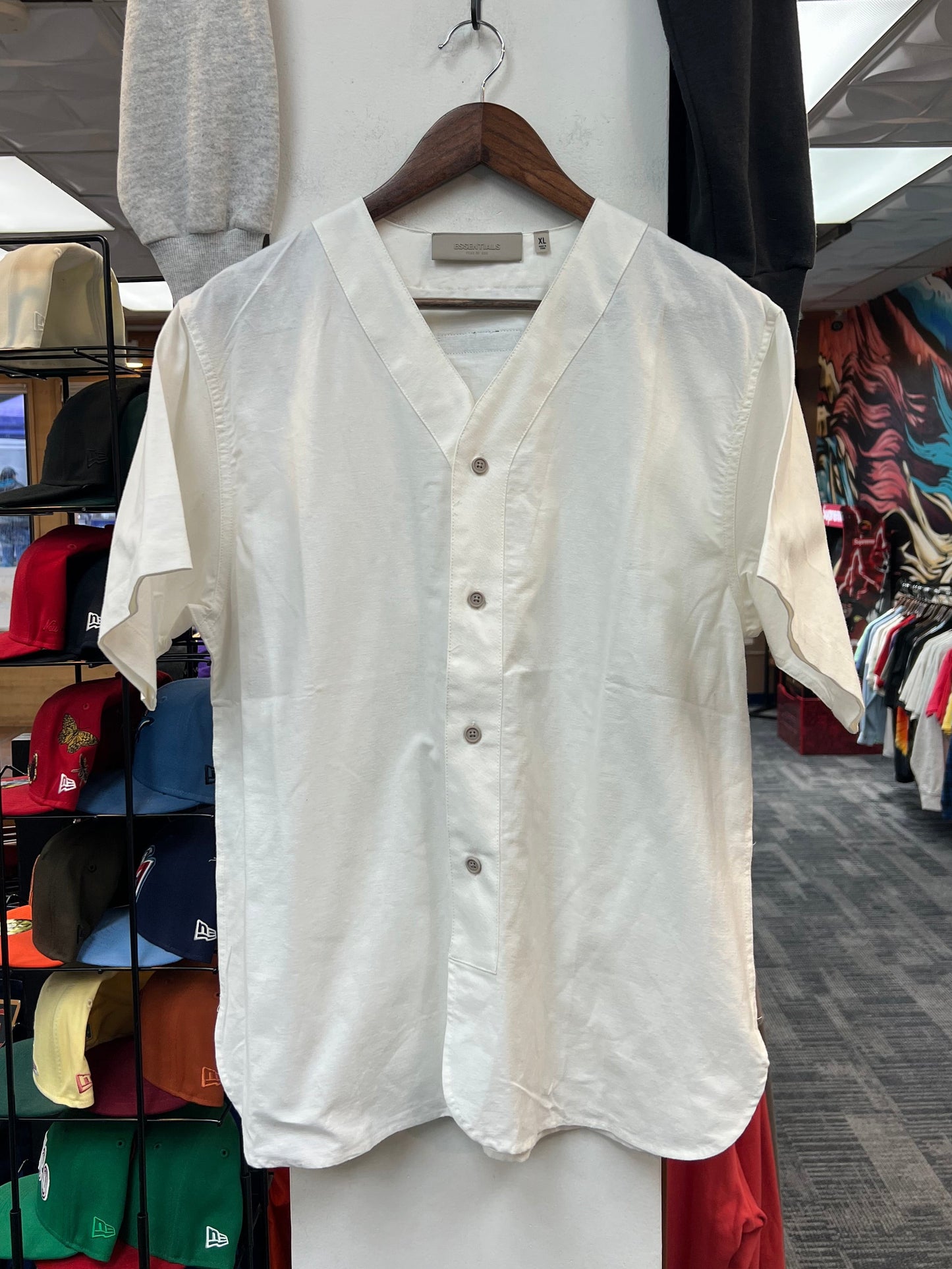 Essentials White Boy Scout Button Up