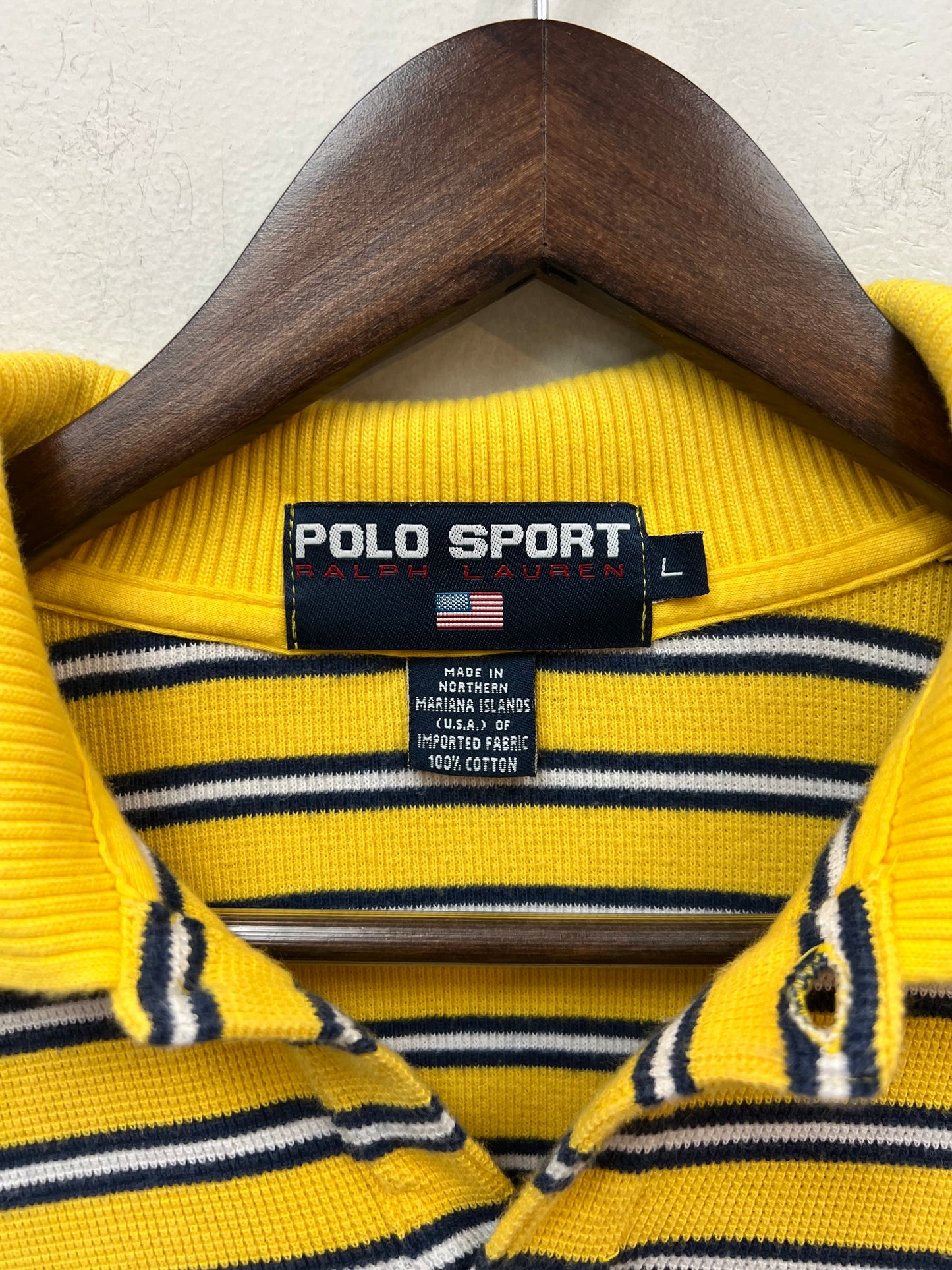 Vintage Polo Sport Striped Polo