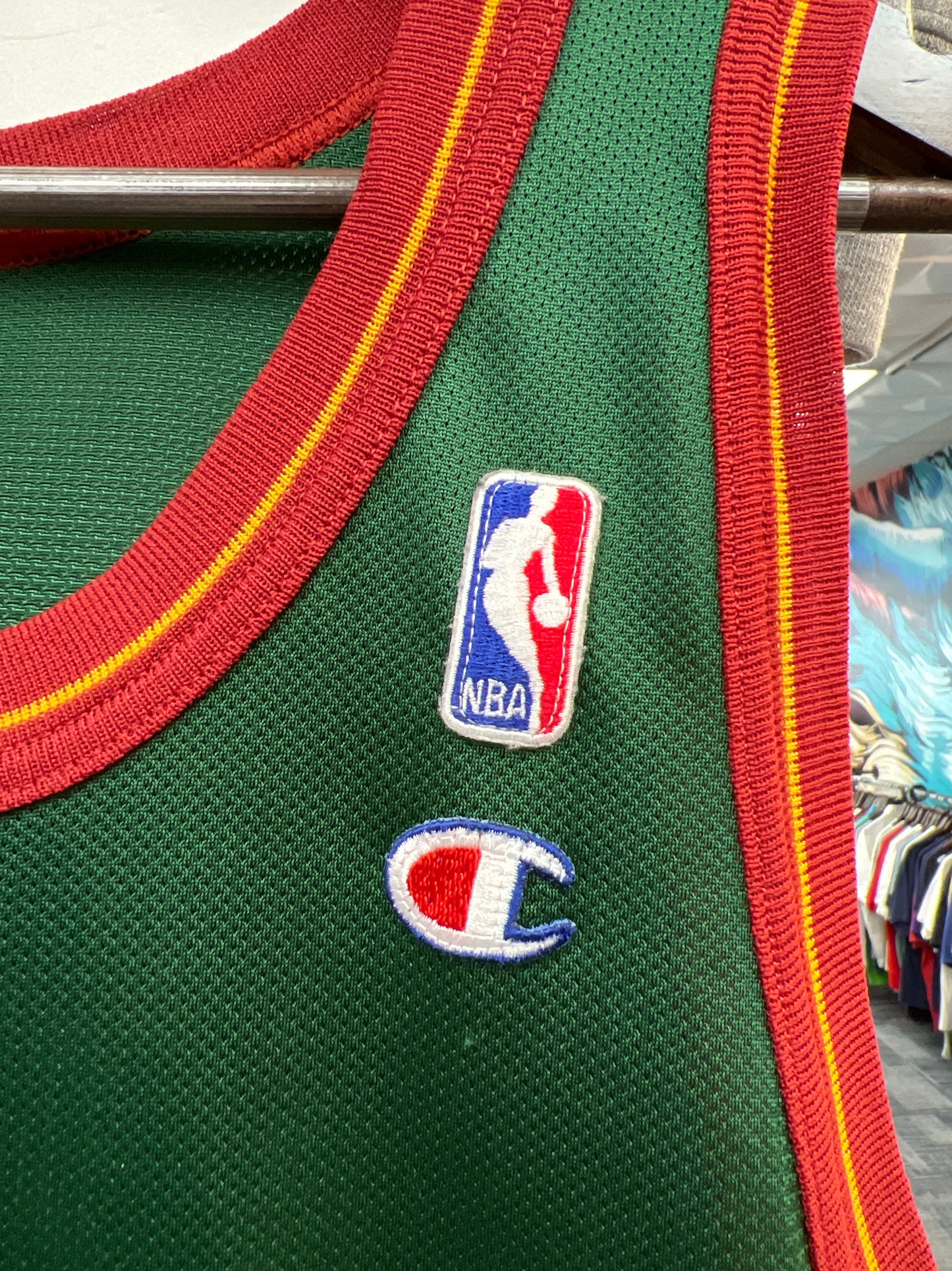 Champion NBA Shawn Kemp Sonics Jersey