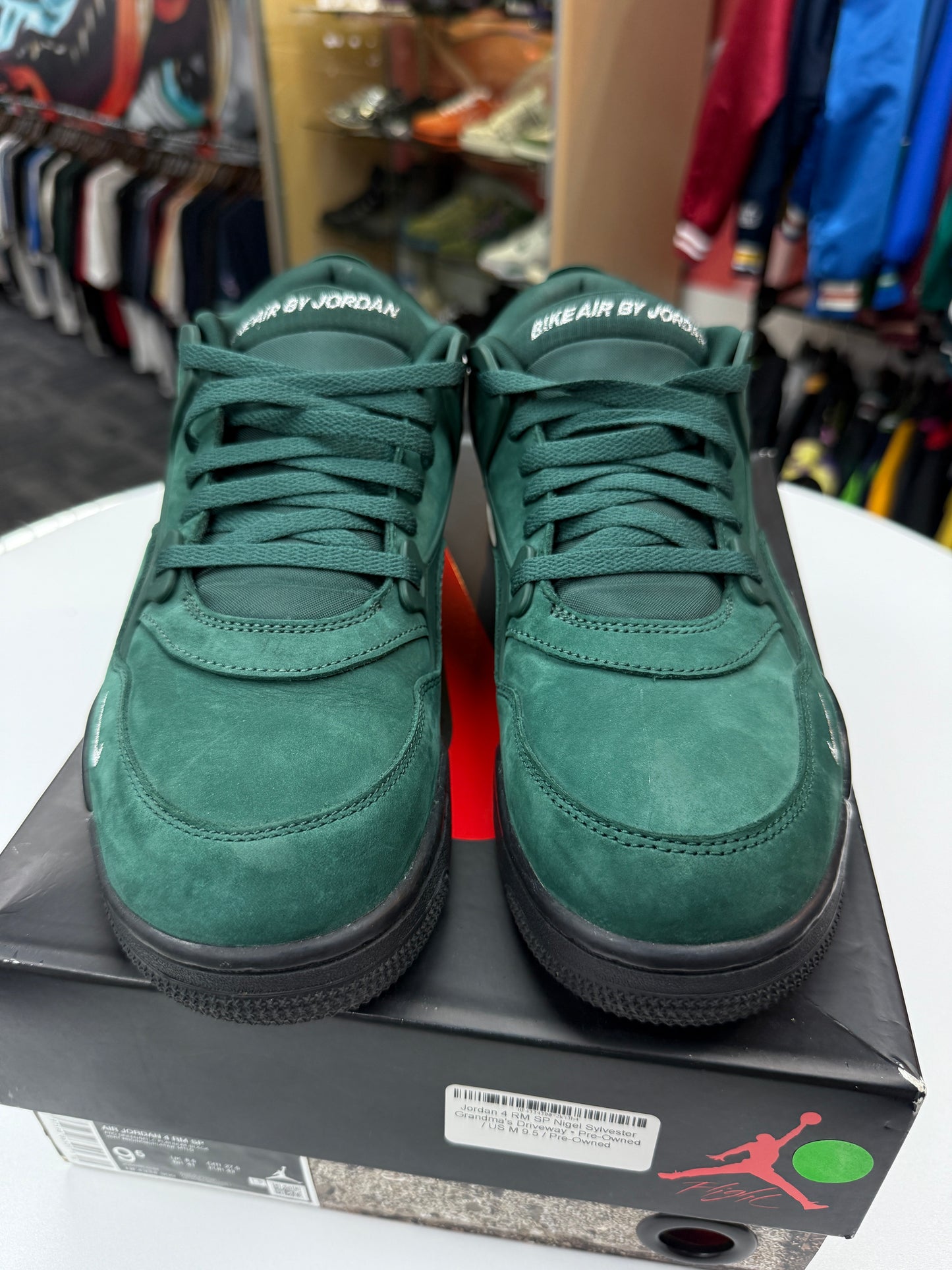 Preowned Nigel Sylvester Grandmas Driveway Jordan 4 Low