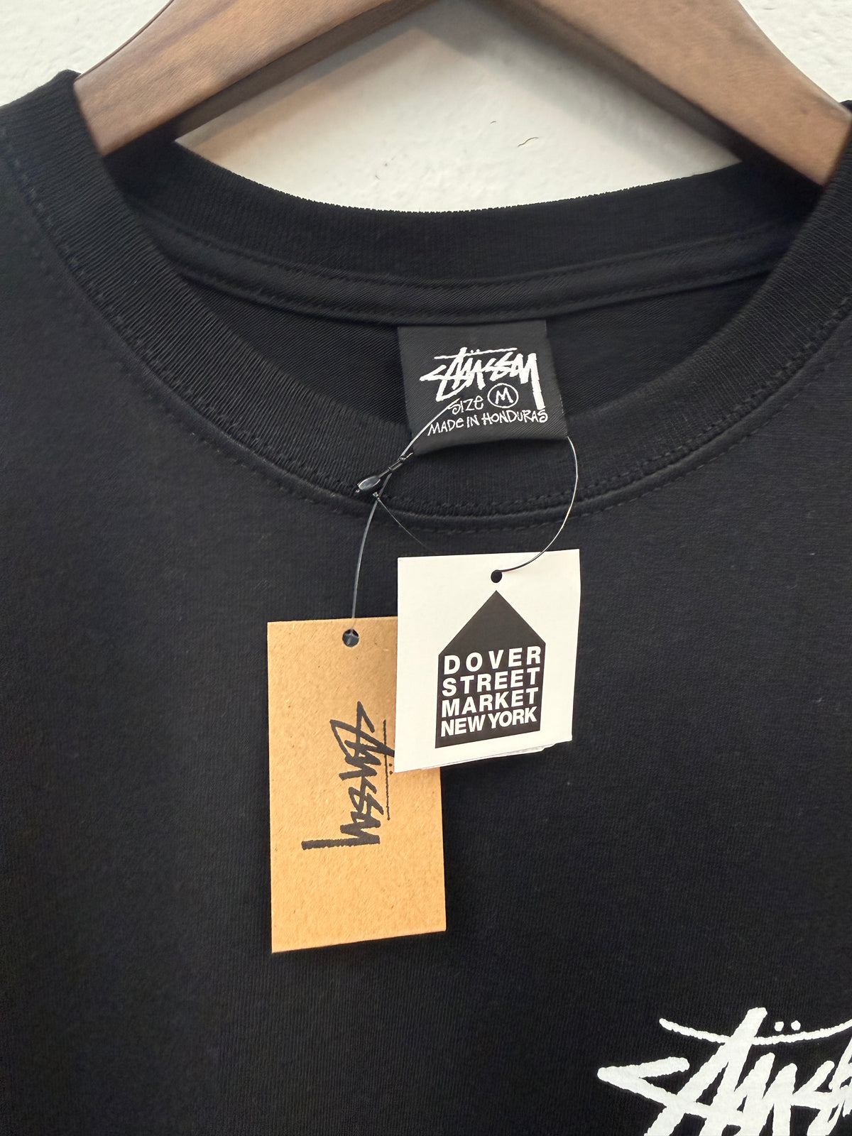 New Stussy Dover Street Black Tee