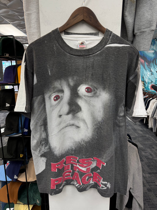 Vintage Undertaker Rest in Peace AOP Tee