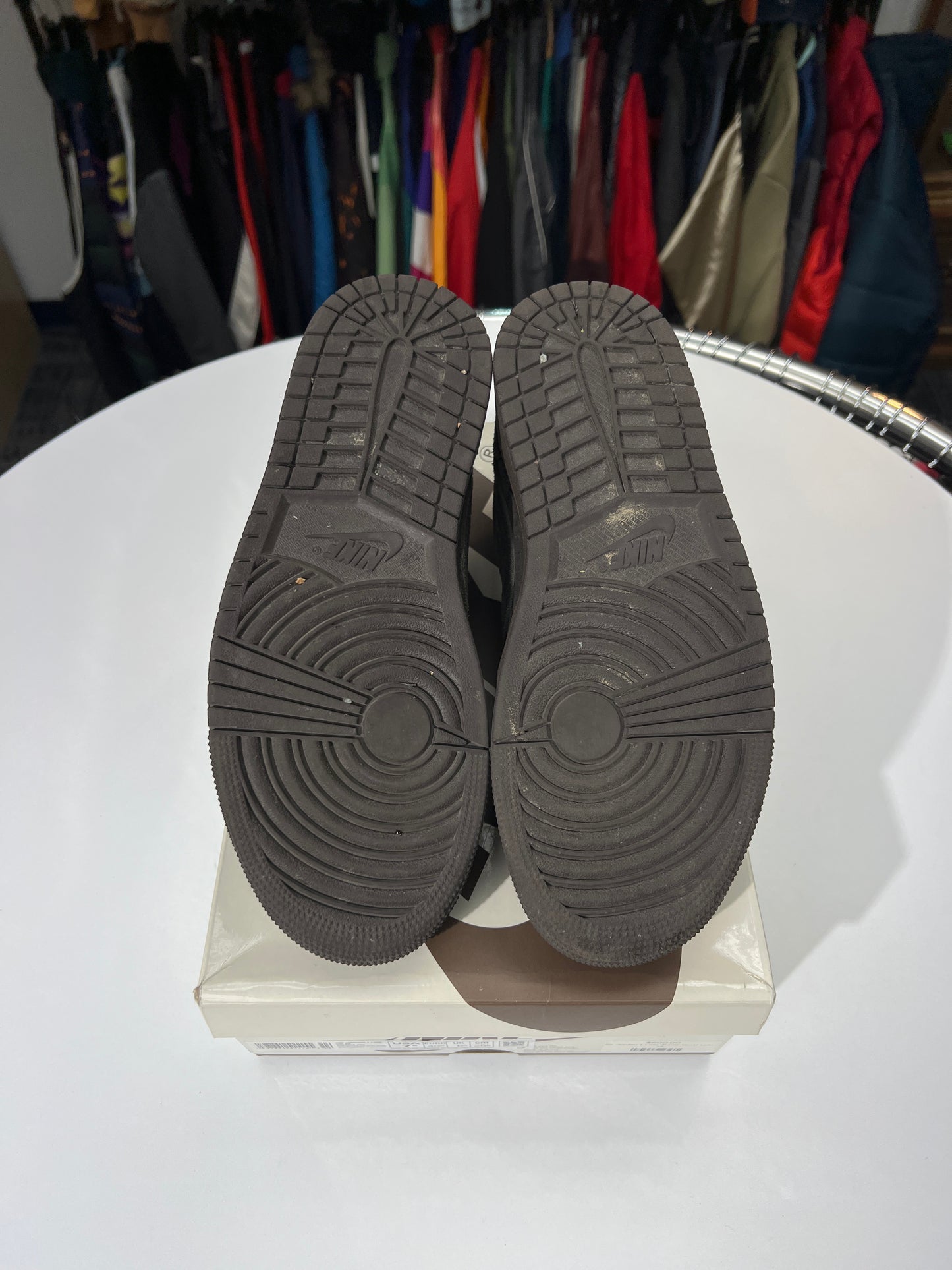 Preowned Jordan 1 Low OG SP Travis Scott Velvet Brown