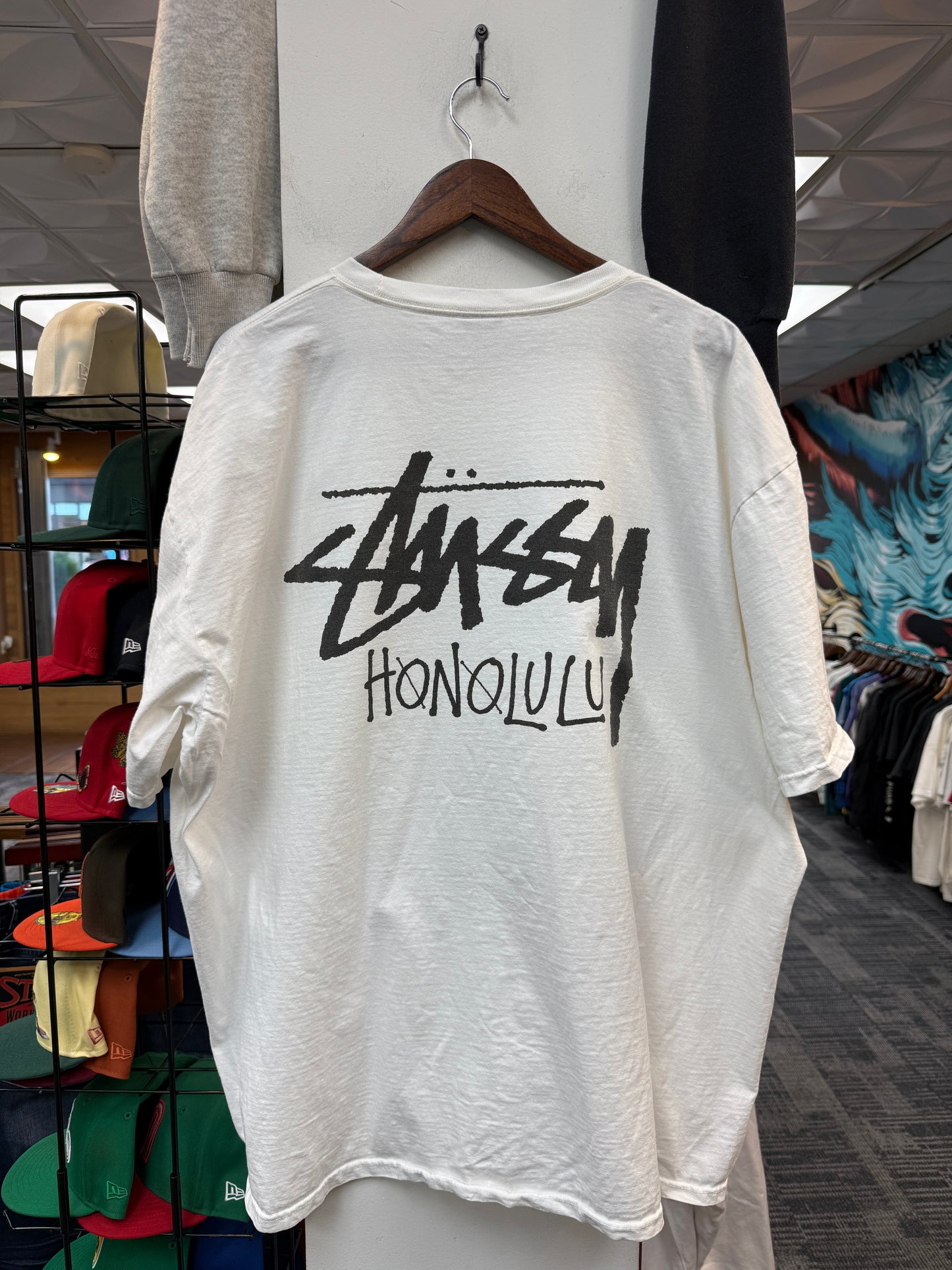 Stussy Honolulu White Tee