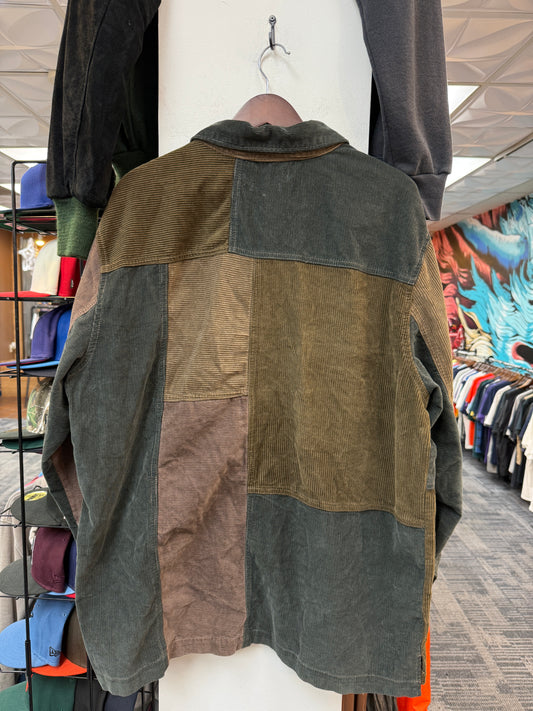 Corduroy Pattern Button Up