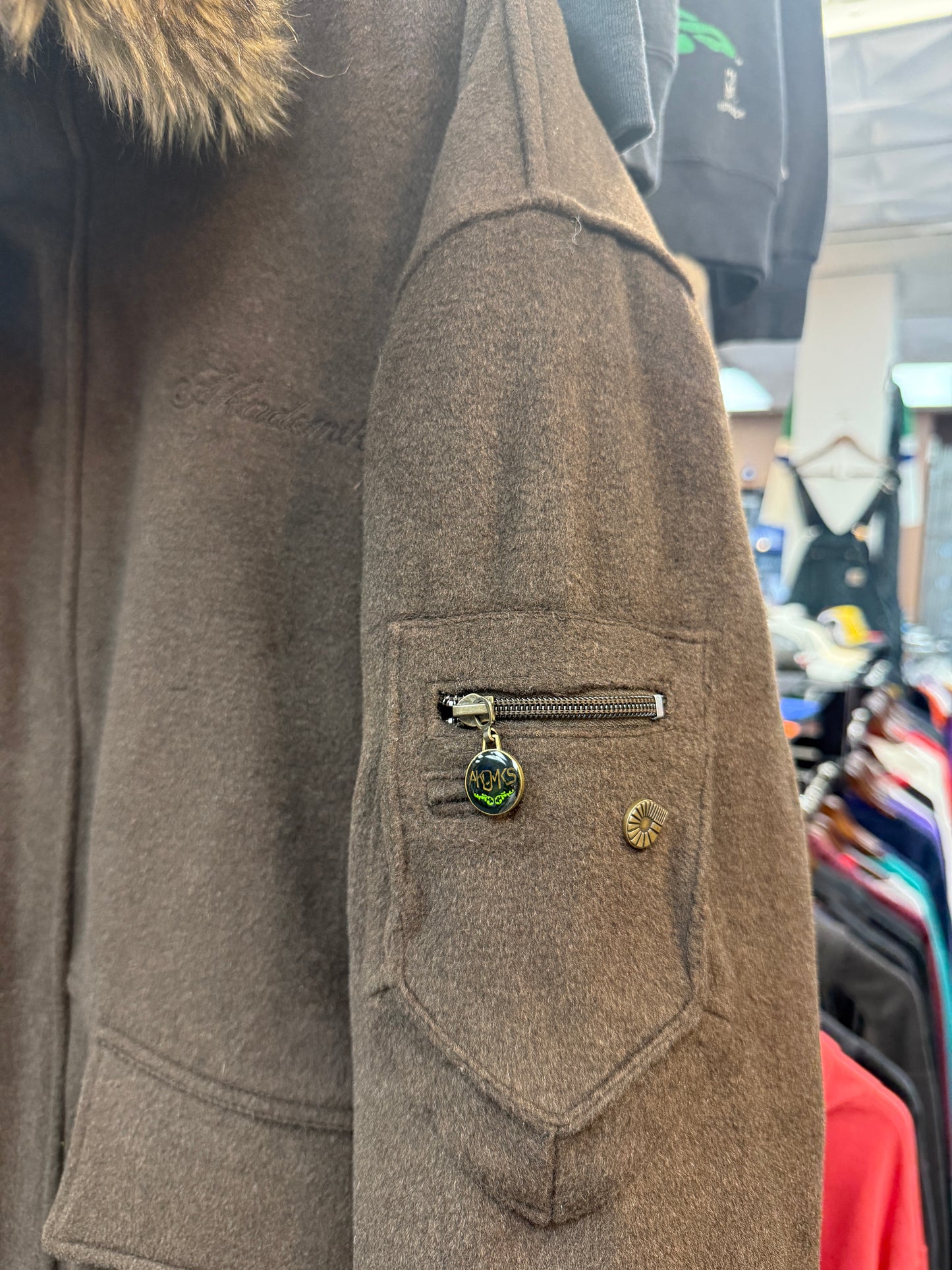 Vintage Akademiks Revesible Fur Jacket