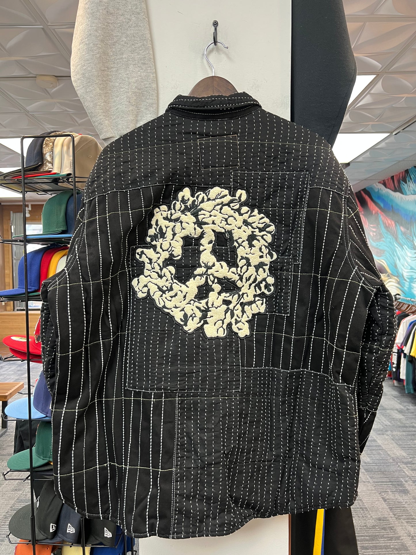 Denim Tears x Levi’s Peace Patchwork Puffer Coat