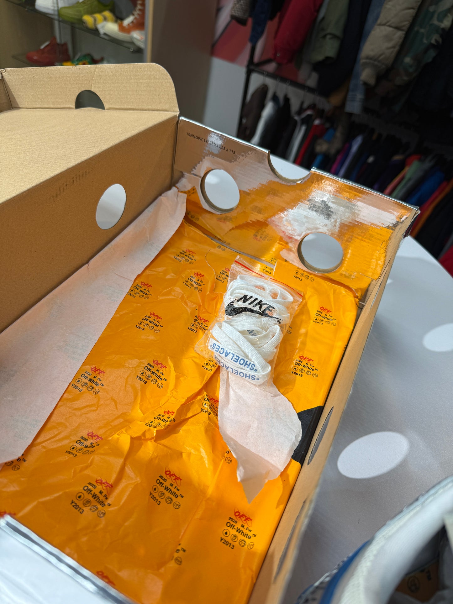 Preowned UNC Off-White Rubber Dunk