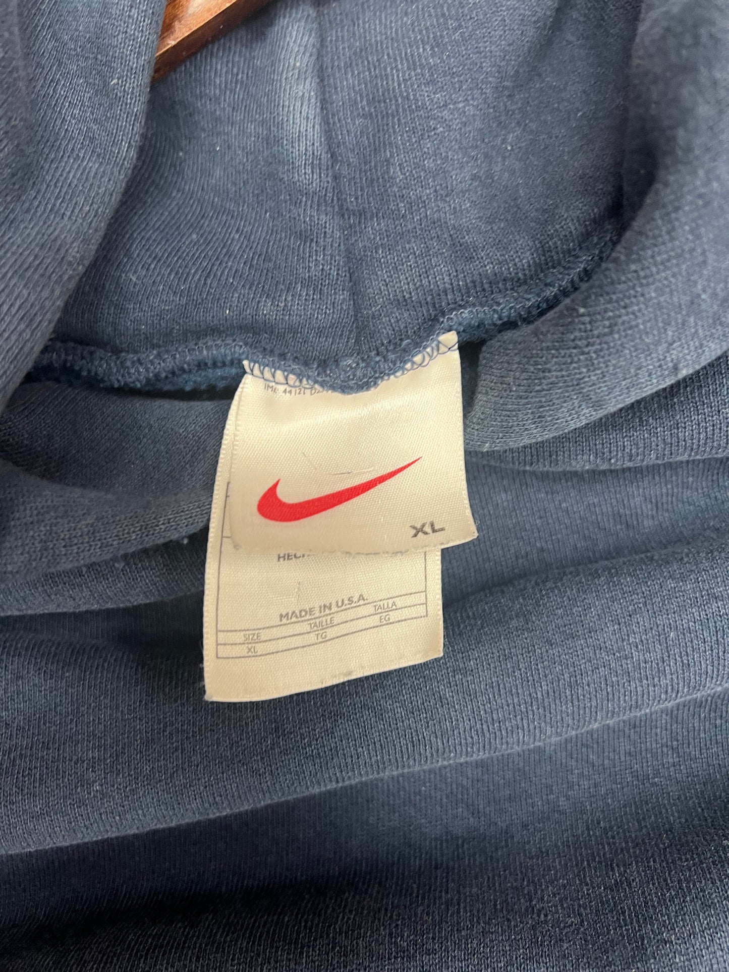 Vintage Nike Navy Center Swoosh Hoodie