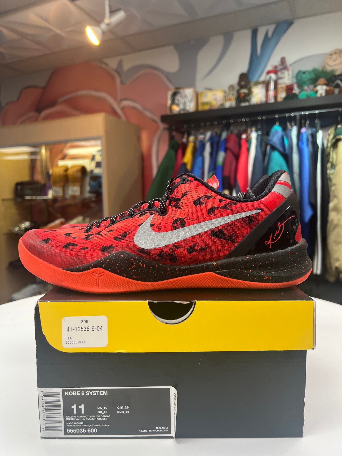 Preowned Nike Kobe 8 Challenge Red
