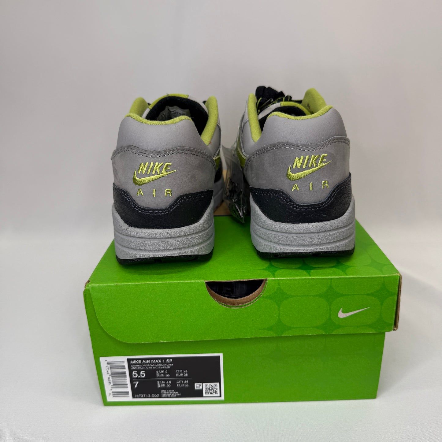 HUF x Nike Air Max 1 Pear Green New