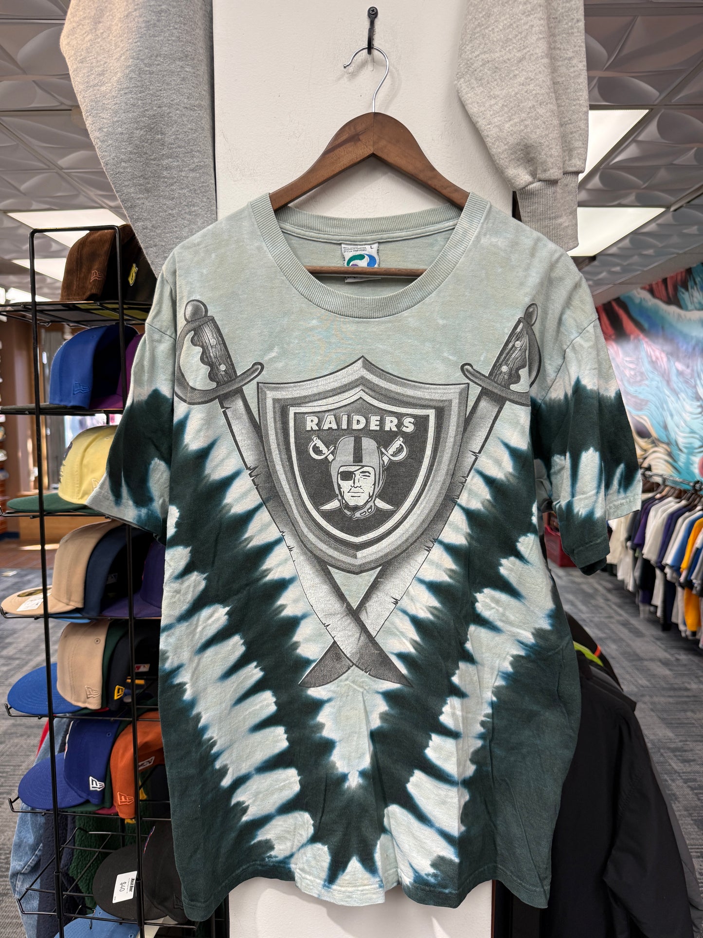 Vintage Tie Dye Raiders Tee