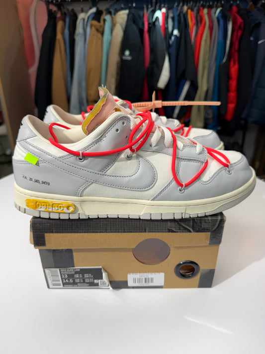 Preowned Lot 6 Off-White Dunk Low