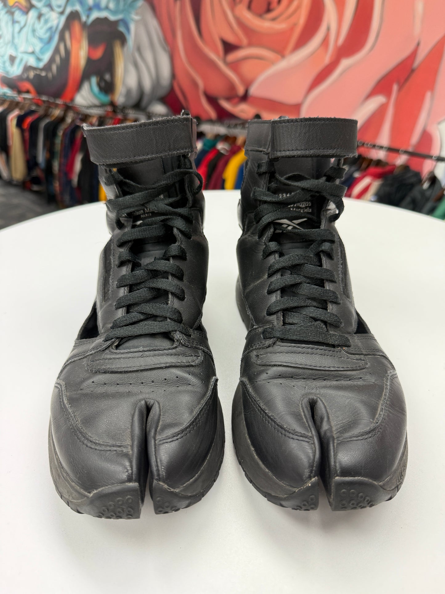Preowned Margiela Reebok Leather Tabi High
