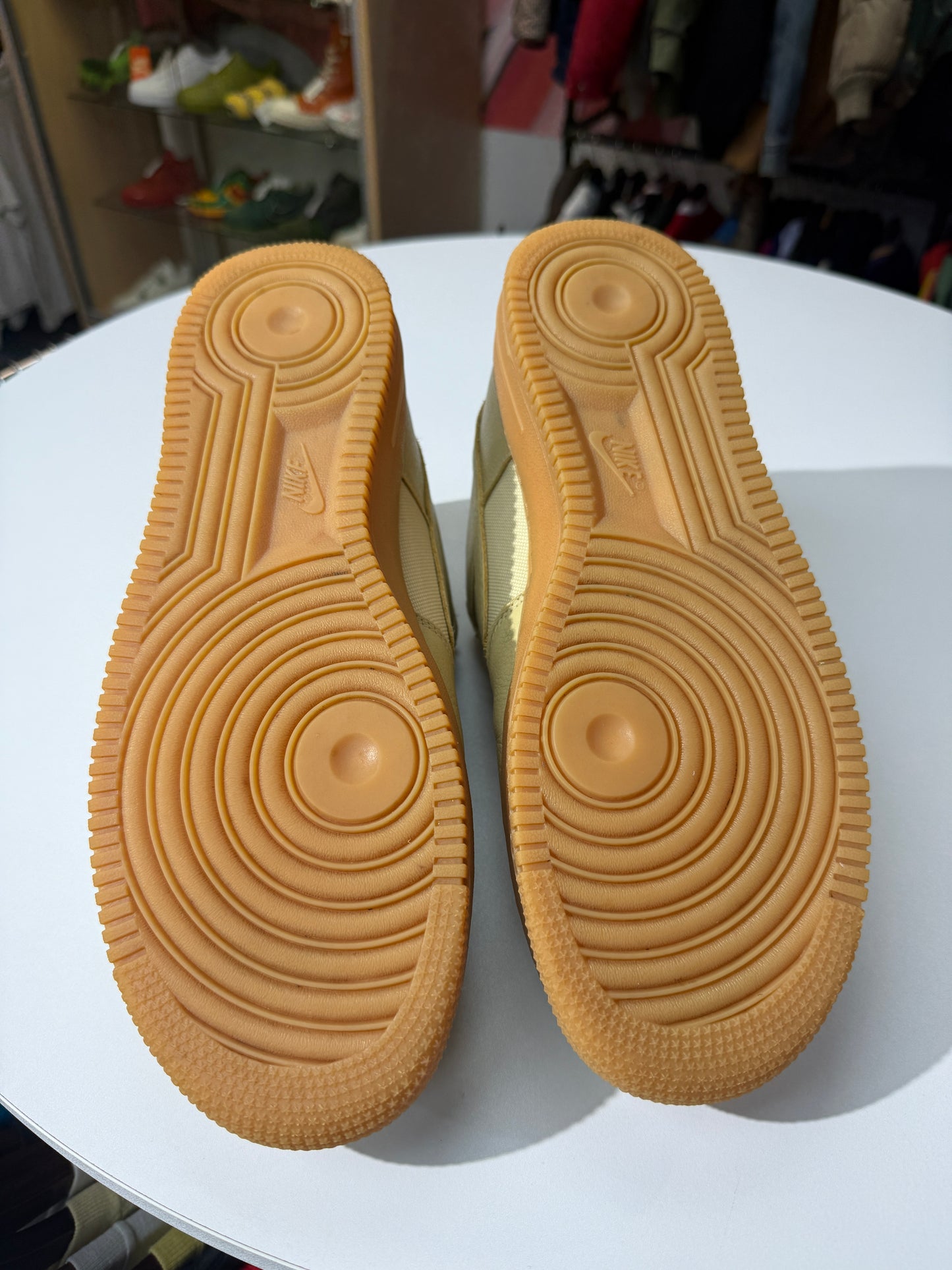 Preowned Gore-Tex Gold Khaki AF1 Low