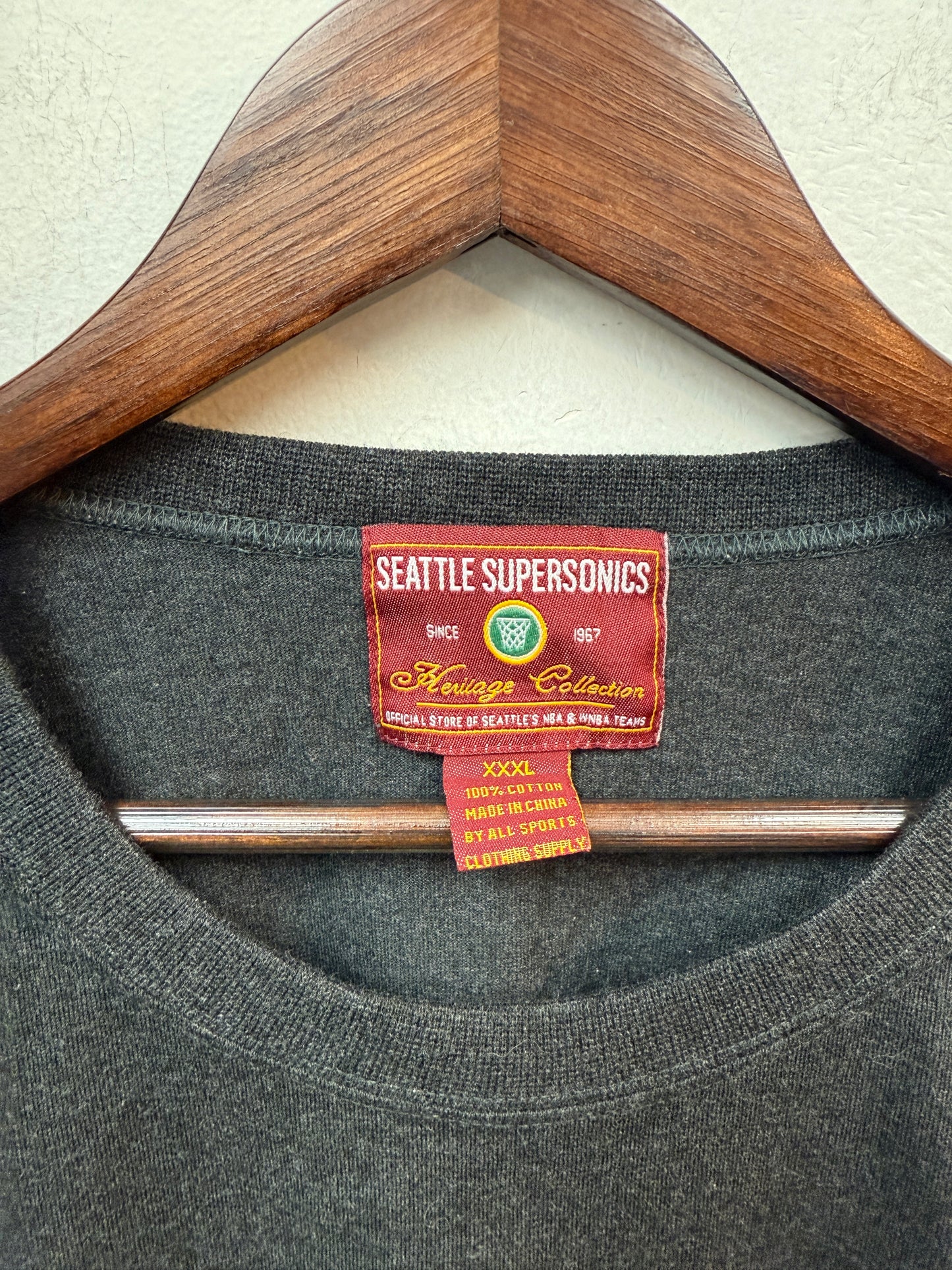 Vintage Seattle Sonics Hardwood Classics L/S Tee
