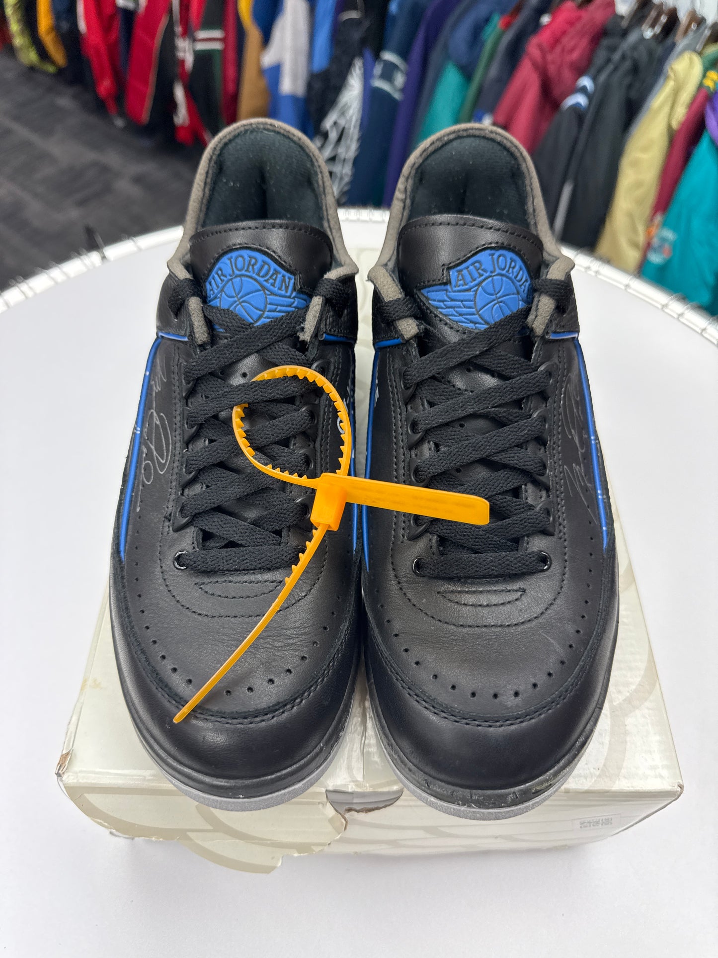Preowned Off-White Jordan 2 Black/Blue