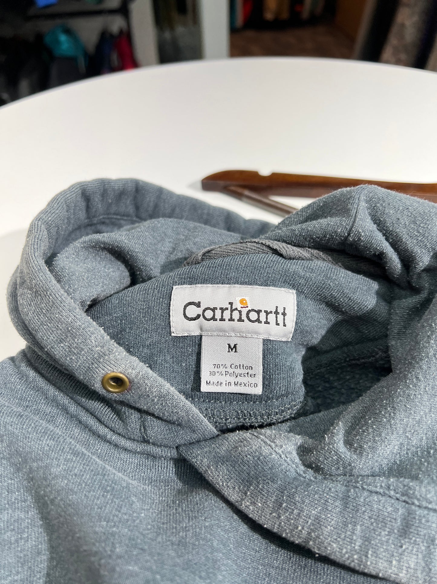 Carhartt Faded Blue-Grey Hoodie