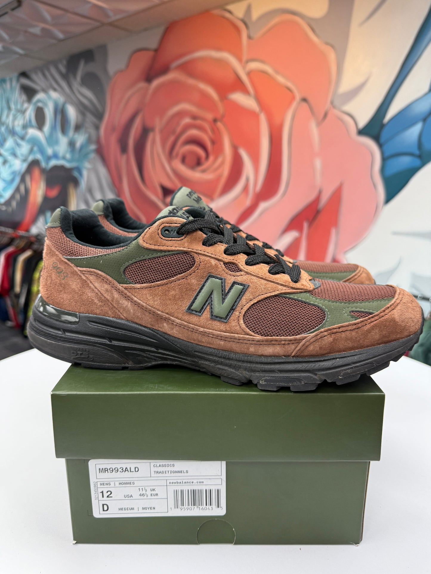Preowned New Balance 993 Aime Leon Dore Brown