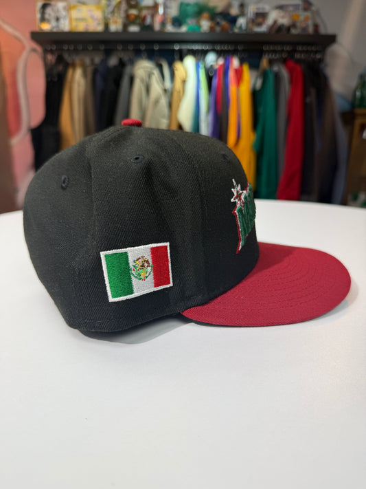 Seattle Mariners Marineros Black Fitted