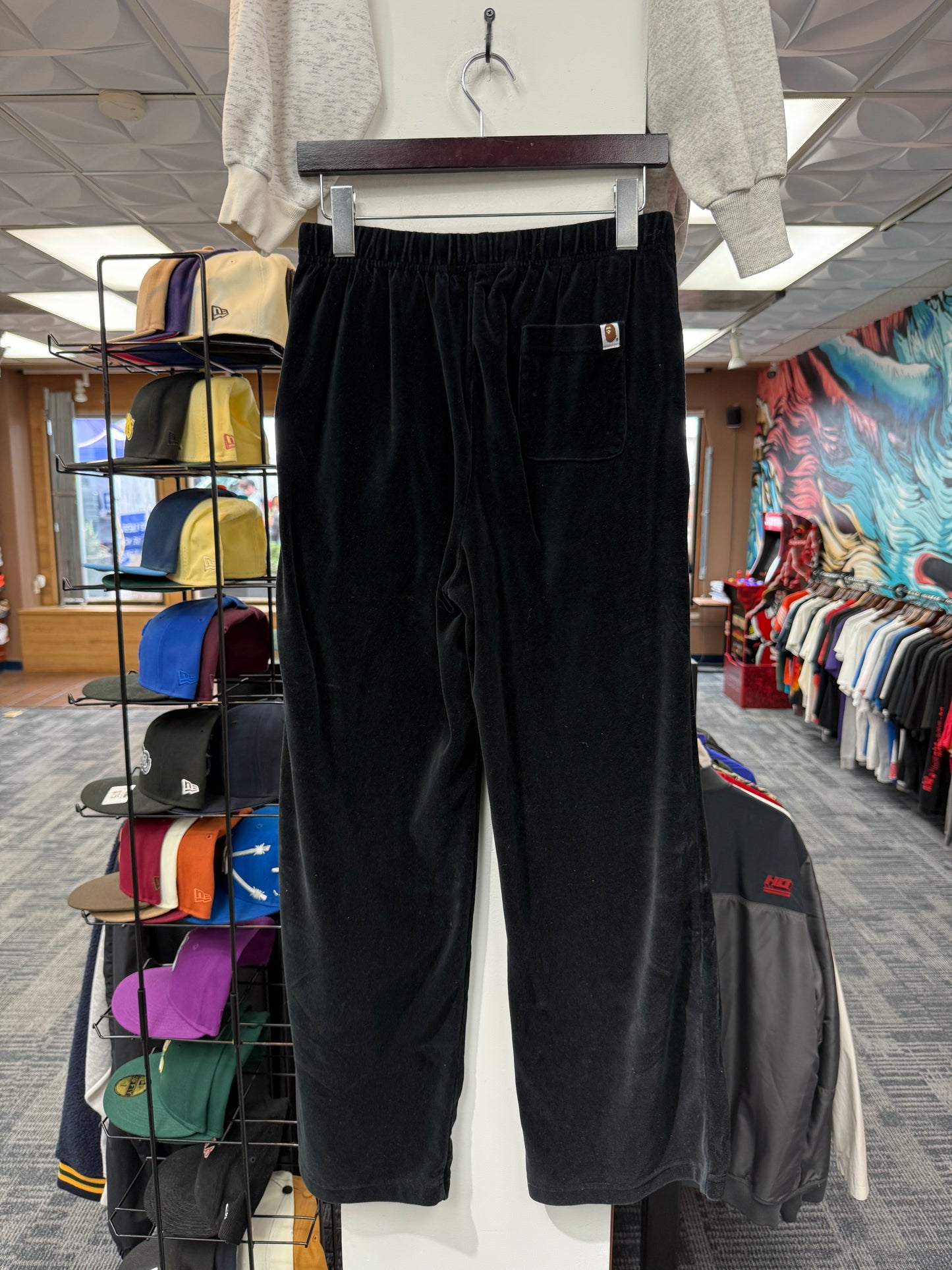 Ladies Velour Bape Wide Pants