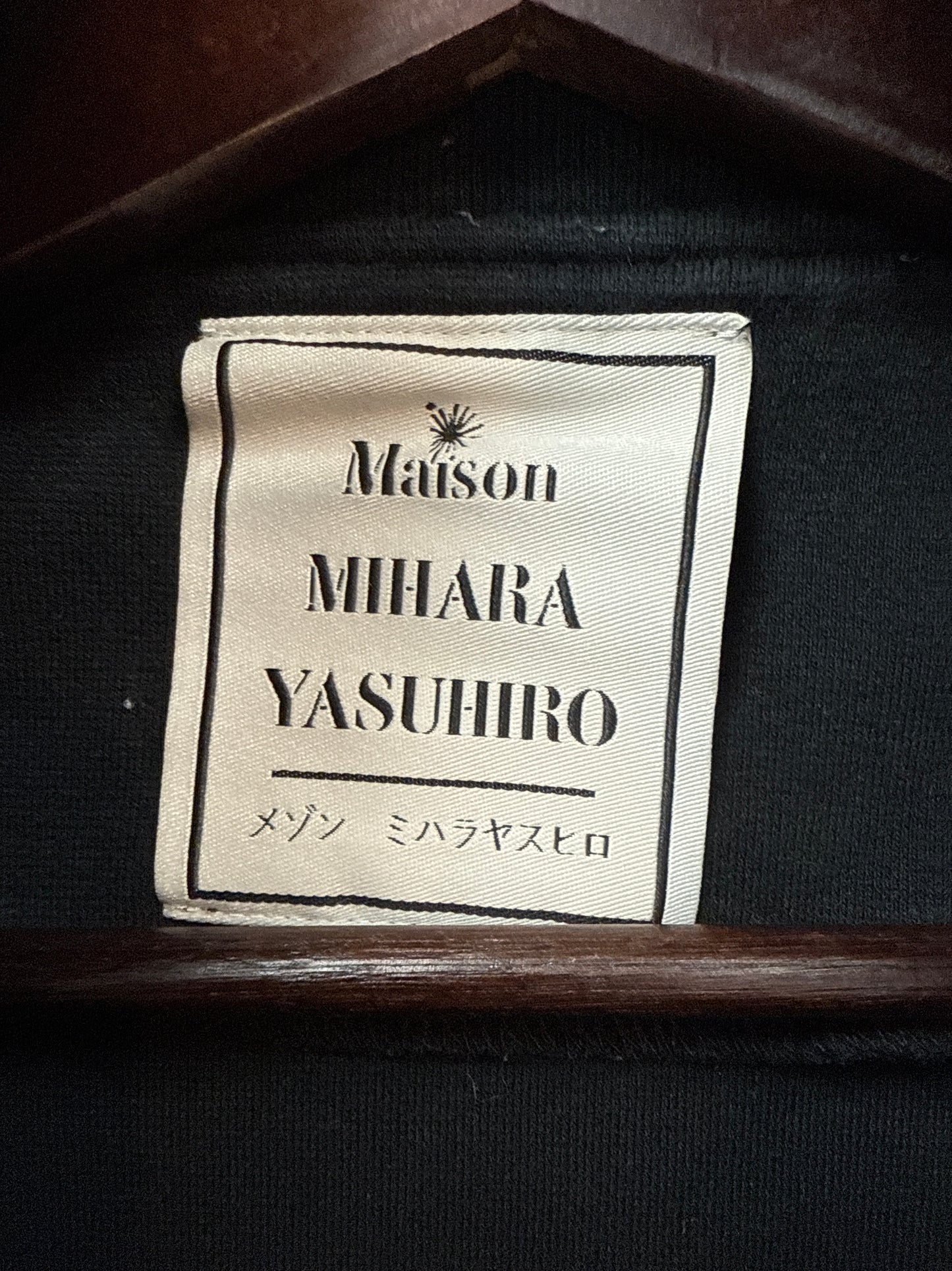 Maison Mihara Oversized Zipper Distressed Track Jacket