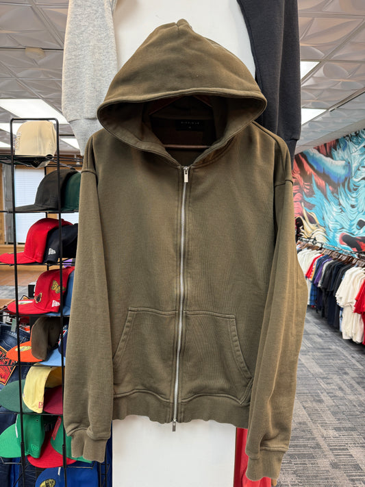 Richie Le Olive Zip Up Hoodie
