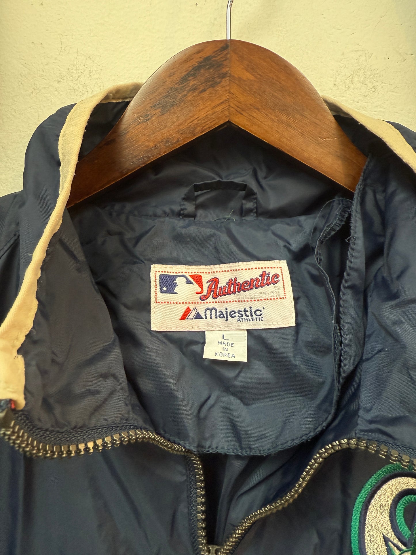 Vintage Mariners Quarter Zip Windbreaker