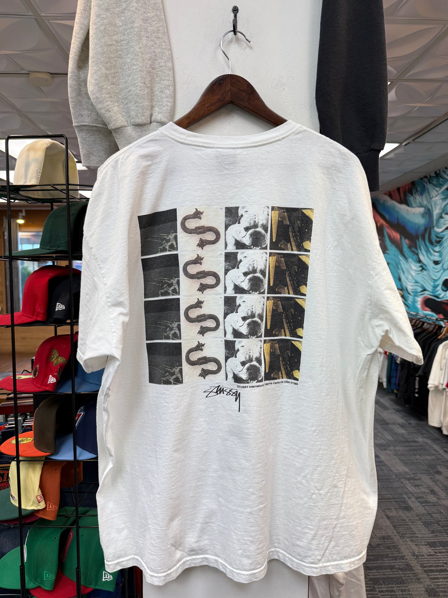 Stussy Grid White Tee