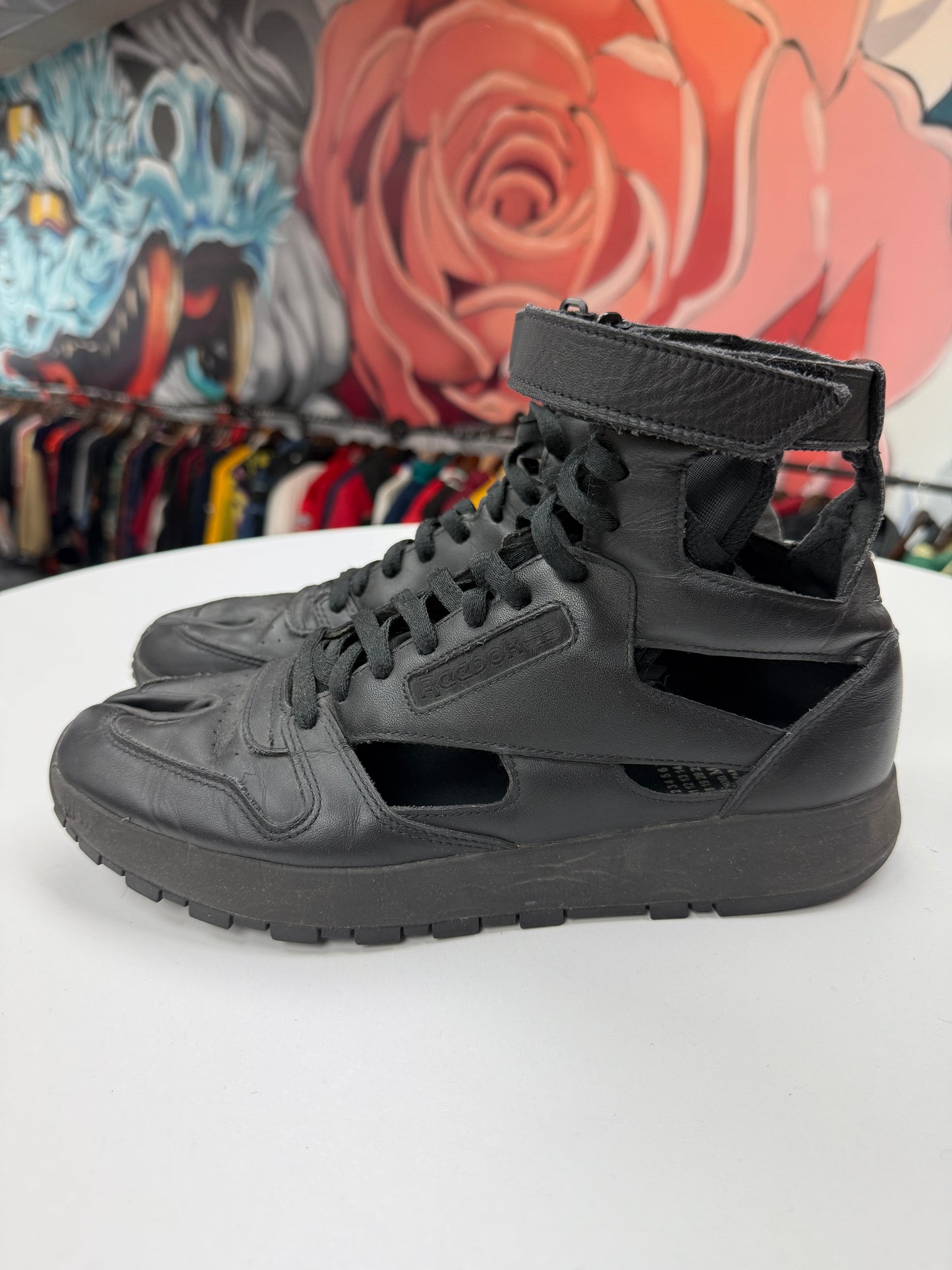 Preowned Margiela Reebok Leather Tabi High