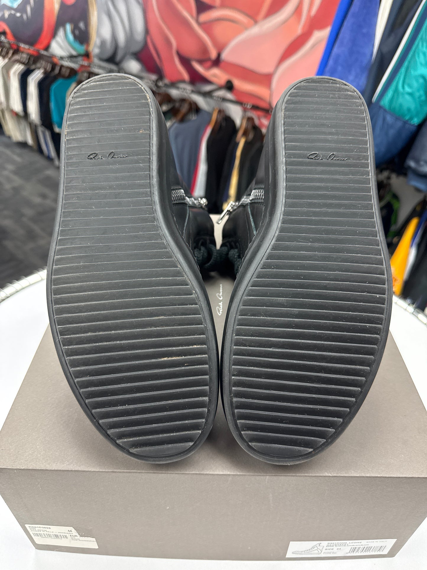 Preowned Rick Owens Jumbo Lace Geobasket Black