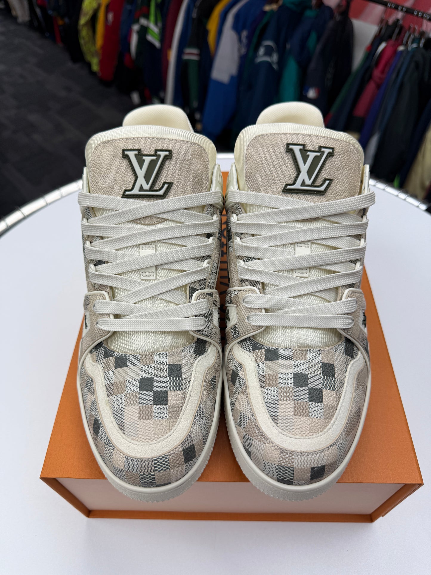 Preowned LV Damoflage Trainer