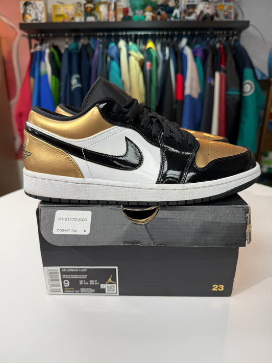 Preowned Gold Toe Jordan 1