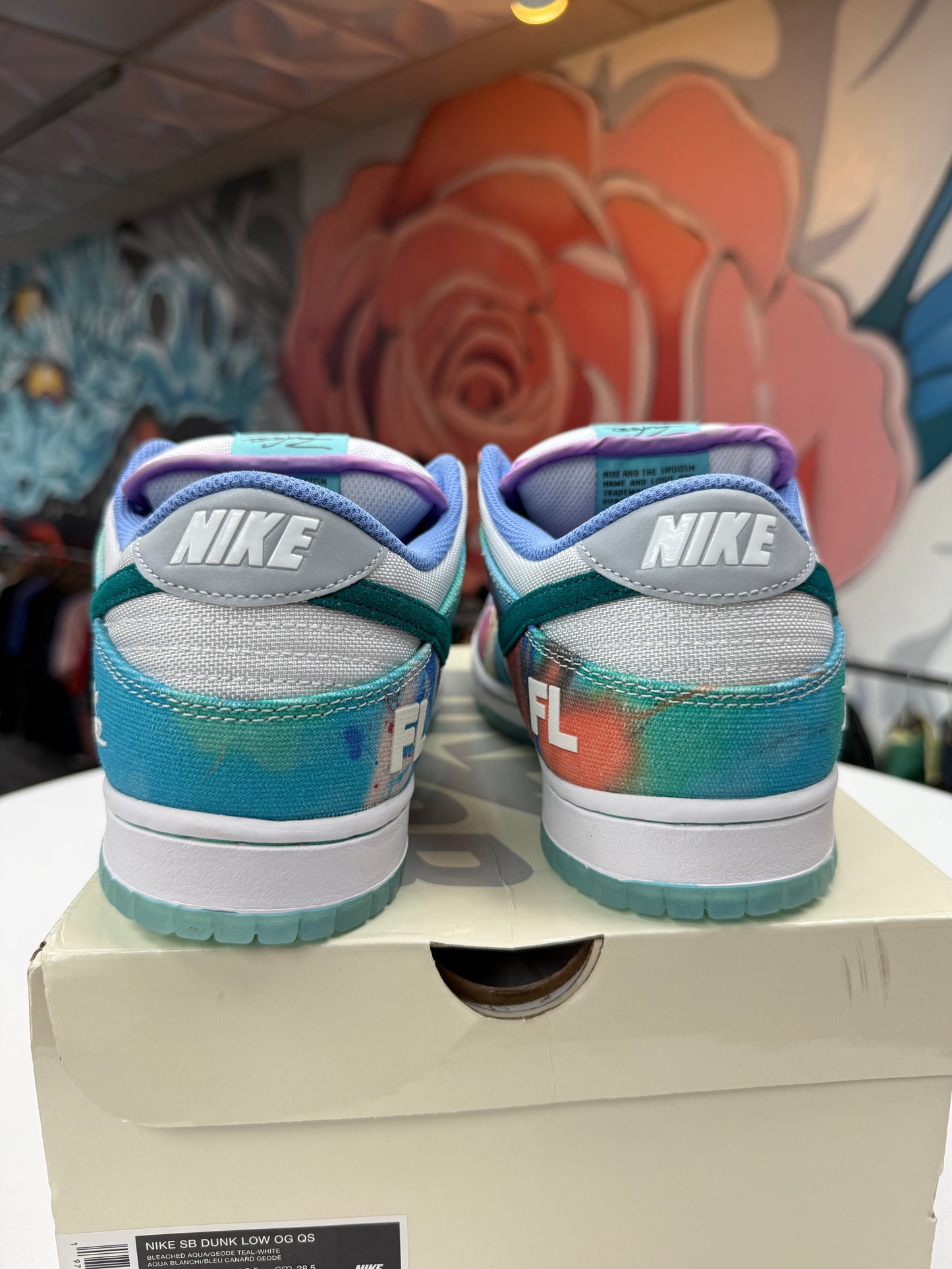 New Aqua Mist Futura Laboratories SB Dunk Lows