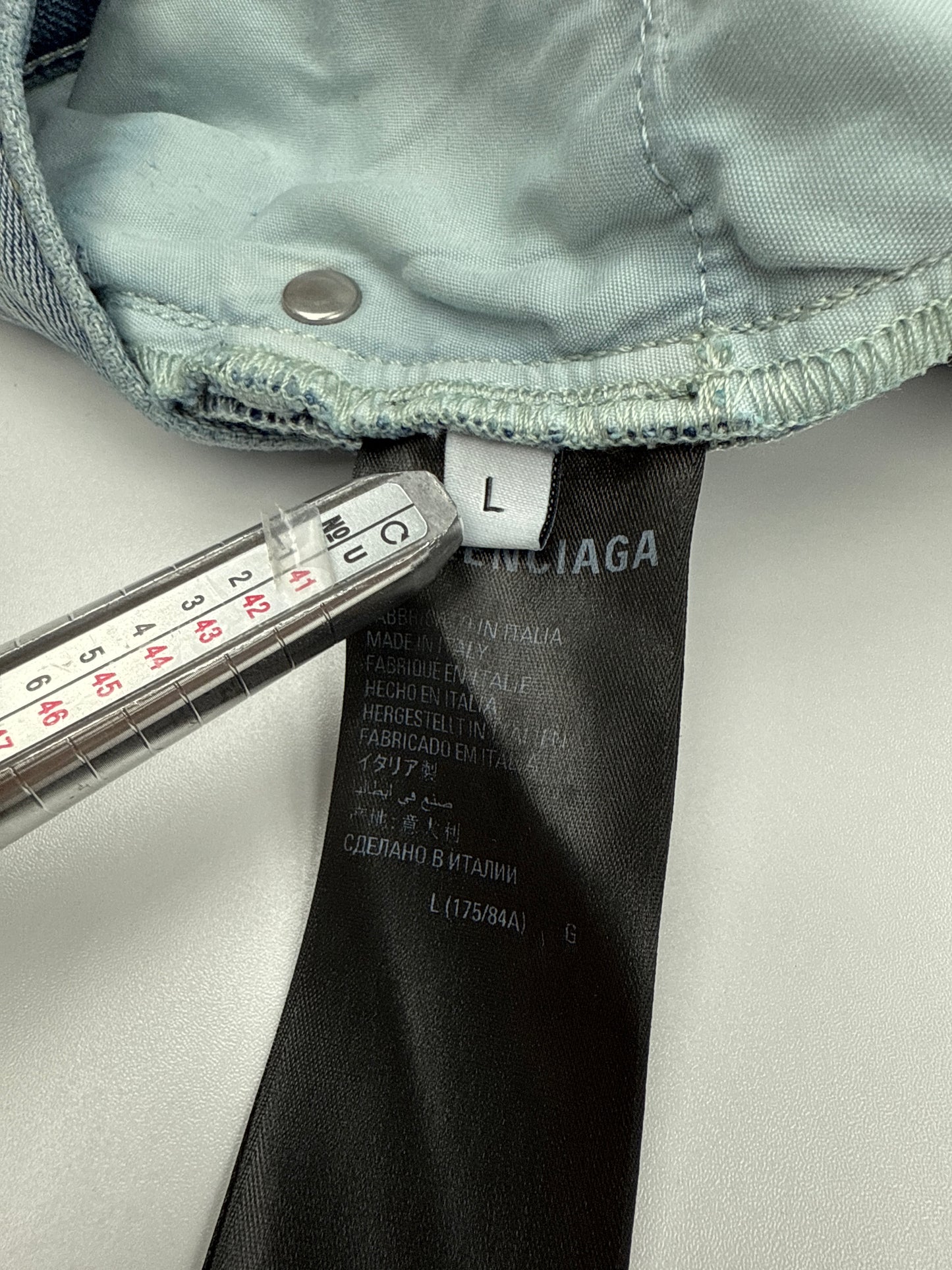 Balenciaga Light Wash Lost Tapes Flare Jeans