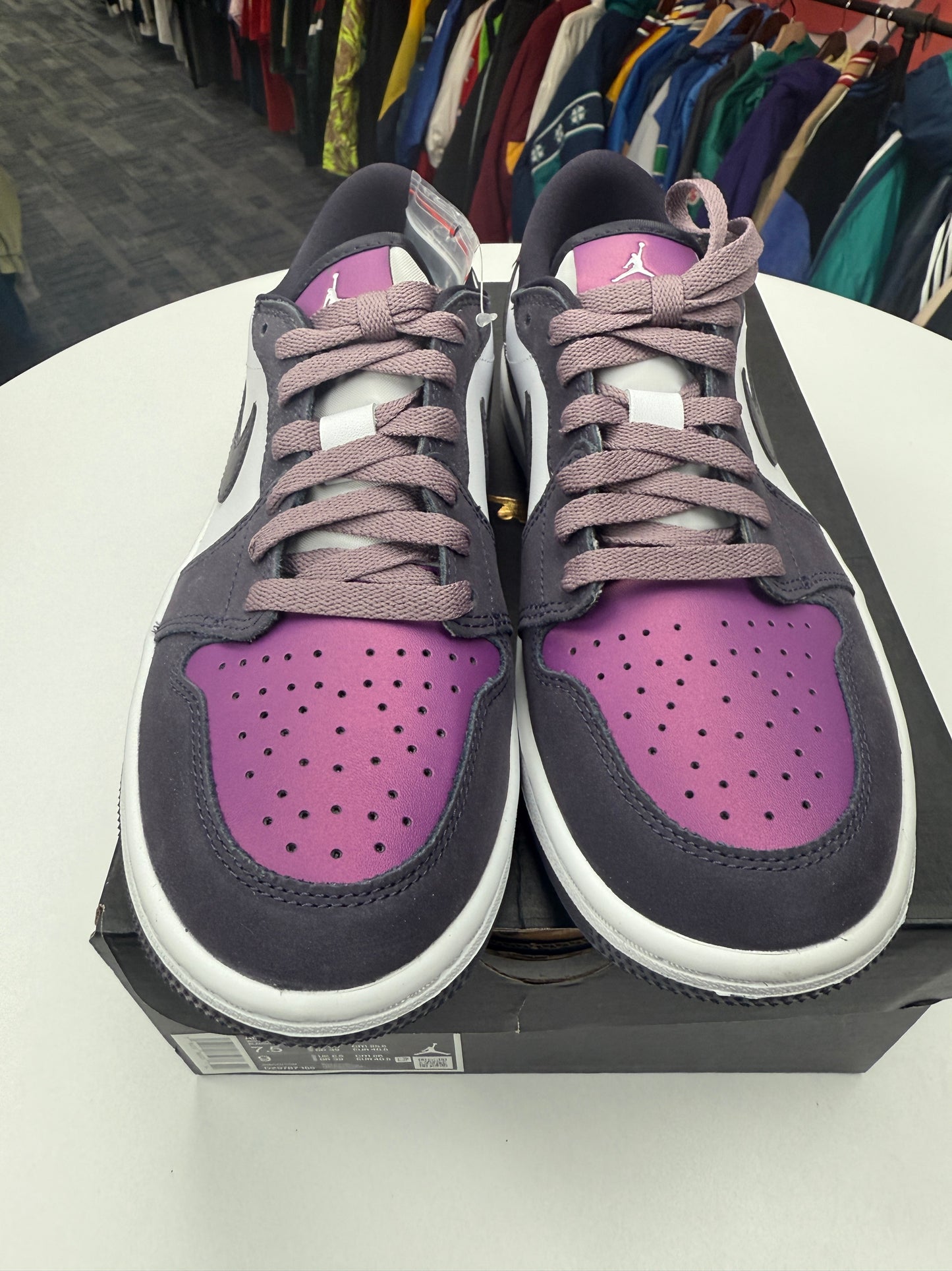 New Purple Smoke Jordan 1 Low Golf