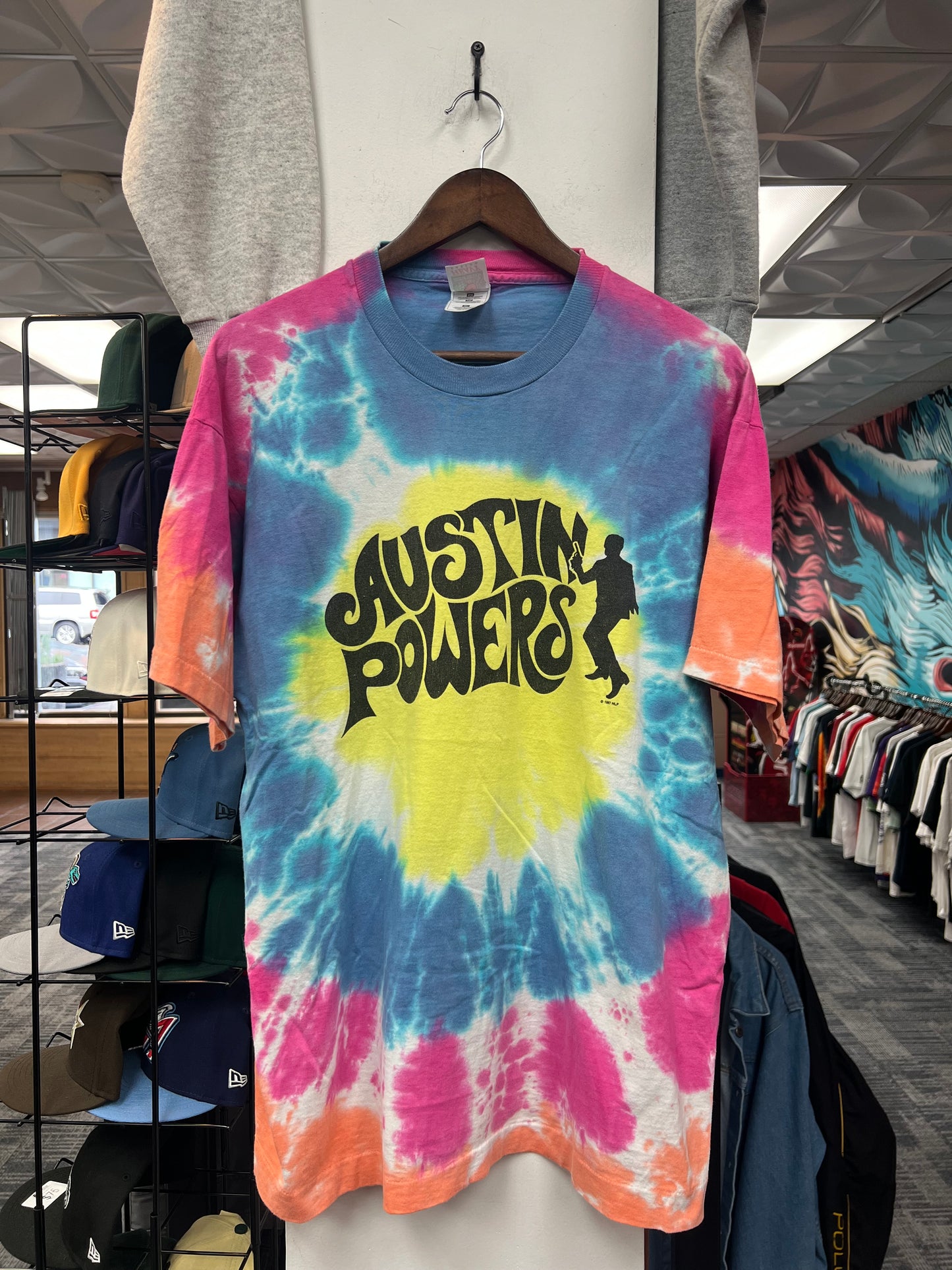 Vintage 90s Tie Dye Austin Powers Tee